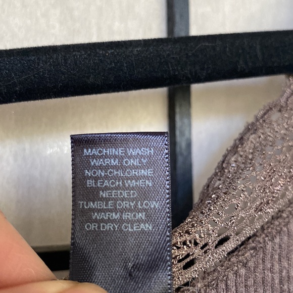 Banana Republic Brown Ribbed/lace Tank Sz Med NWOT - Picture 4 of 6